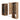 CharmyDecor bathroom mirror with storage angled view showing the open cabinet, wood-look dividers, and exposed lower cubby.