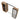 CharmyDecor bathroom mirror with storage viewed from above, showing cabinet tops and the central rectangular mirror.