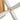 Charmydecor beige powder-coated steel table frame close up with bolted X-frame support