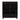 CharmyDecor black 30 inch bathroom vanity with sink rear view showing the plumbing access opening and short legs.