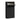 charmydecor black 3 tier narrow shoe cabinet with top flip drawer open