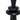 Close-up of a black candle holder on a white background