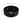 CharmyDecor black ceramic vessel sink dimension diagram showing bowl diameter and height