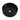 CharmyDecor black ceramic vessel sink with white marble-look veining in an elevated angle view