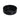 CharmyDecor black ceramic vessel sink front angle view highlighting the round bowl and veined exterior