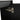CharmyDecor black chestnut bathroom vanity close-up of a concealed metal door hinge and dark woodgrain surface