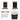 CharmyDecor black chestnut bathroom vanity front and rear views with shelf adjustment arrows and a dimension graphic