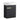 CharmyDecor black chestnut floating bathroom vanity front angle showing the flat door and dark cabinet side
