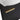 CharmyDecor black chestnut floating bathroom vanity close-up of the matte gold handle and horizontal surface lines