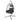 Black hanging egg chair with stand on a white background