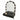 CharmyDecor black makeup vanity in an elevated angle view showing the illuminated mirror and tabletop organizers.