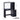 CharmyDecor black makeup vanity dimension diagram showing 46.45 in. width, 15.63 in. depth, and 53.26 in. overall height.