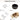 CharmyDecor black vessel sink packaging collage showing the bowl, protective inserts, and cardboard box