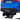 Charmydecor blue kids car BMW M4 ride on electric toy car rear bottom view showing wheels, exhaust detail, and portable transport handle for easy carrying