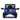CharmyDecor blue ride on car kids off road electric truck back view with JK styling design