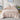 Charmydecor blush crushed velvet Sherpa reversible comforter set styled on a King bed
