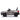 Gray toy car with black wheels on a white background