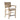 Charmydecor cane back counter stool isolated product view showing reclaimed wood frame and upholstered seat cushion