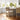 Charmydecor cane back counter stool in kitchen island setting side view showing solid wood frame and upholstered seat