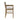 Side profile of Charmydecor cane back counter stool showing ergonomic arm design and sturdy wood legs
