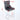 Gray bar stool with dimensions marked on a white background