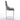 Gray bar stool with chrome legs on a white background