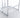 Close-up of a chrome metal frame on a white background