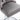 Gray upholstered chair with studded details on a white background