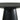 charmydecor close up of black round dining table edge and pedestal base wood texture