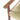 charmydecor close up of acacia wood armrest and woven wicker seat on outdoor dining chair