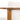 charmydecor close up of curved acacia wood back rail with teak finish and cream cushion
