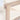 charmydecor close up of light white acacia wood grain and square armrest detail on patio chair