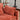 charmydecor close up of orange chenille sofa armrest throw pillow and soft seat cushion