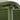Close-up of a green metal chair with visible bolts and a plain background