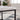 charmydecor close-up of thick faux marble tabletop and black metal coffee table frame