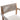 charmydecor close up of woven beige rope backrest on teak look acacia wood outdoor dining chair