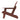 charmydecor coffee finish wooden Adirondack chair side view showing relaxed angled seating