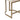 Close-up detail of CharmyDecor counter height stool metal footrest and base structure with antique gold finish
