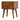 Wooden nightstand with two drawers on a white background