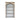 Charmydecor distressed French country wood bookcase front view with arched top and four open display shelves