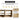 CharmyDecor double sink bathroom vanity storage graphic showing open compartments and adjustable shelf positions.
