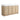 CharmyDecor double sink bathroom vanity in an oak-tone finish with framed-panel doors, front angle view.