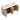 CharmyDecor double sink bathroom vanity viewed from above with doors open to show two storage compartments.