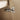 CharmyDecor double sink bathroom vanity close-up of a soft-close door hinge mounted inside the wood-tone cabinet.