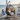 charmydecor extra wide outdoor hanging egg chair with dark gray cushion and U-base stand on a beach house balcony