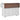 Charmydecor farmhouse kitchen island rear view with folded drop leaf countertop and towel rack