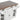 Charmydecor farmhouse kitchen island with spacious storage drawers and rustic wood grain countertop