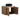 CharmyDecor floating bathroom vanity angled view with open doors, showing the storage compartment and door hinges.