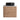 CharmyDecor floating bathroom vanity front view with a single oak-look door and black vessel sink