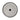 Underside of the round sink for the CharmyDecor floating bathroom vanity, showing the central drain opening